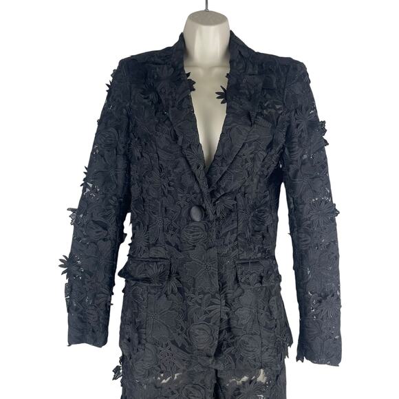 Fashion Nova Luxe Denise Embroider Blazer Pants 2 Pieces Suit Set Size S/M - Picture 5 of 12